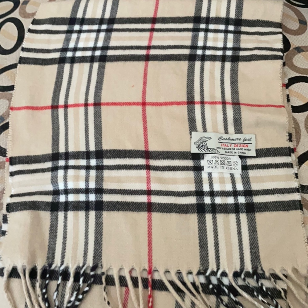 Beige cashmere feel